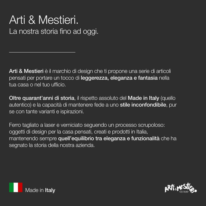 Arti &amp; Mestieri Linea Gatti – Design-Schirmständer, hergestellt in Italien, aus Eisen, 23 x 55 cm, S
