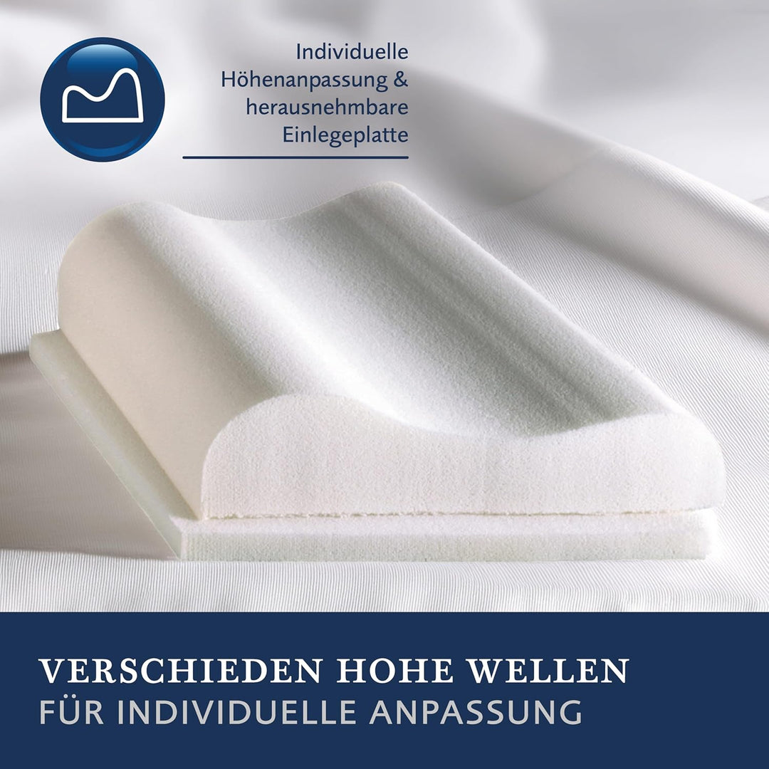 billerbeck Nackenstützkissen S20 Viscoschaum 040x080 cm, Weiss, Viscoschaum