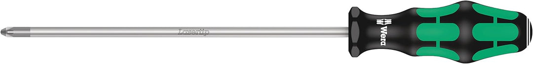 Wera 5347736002 335/350/355/4 Schraubendrehersatz Kraftform Plus Lasertip mit 200 mm langen Klingen,