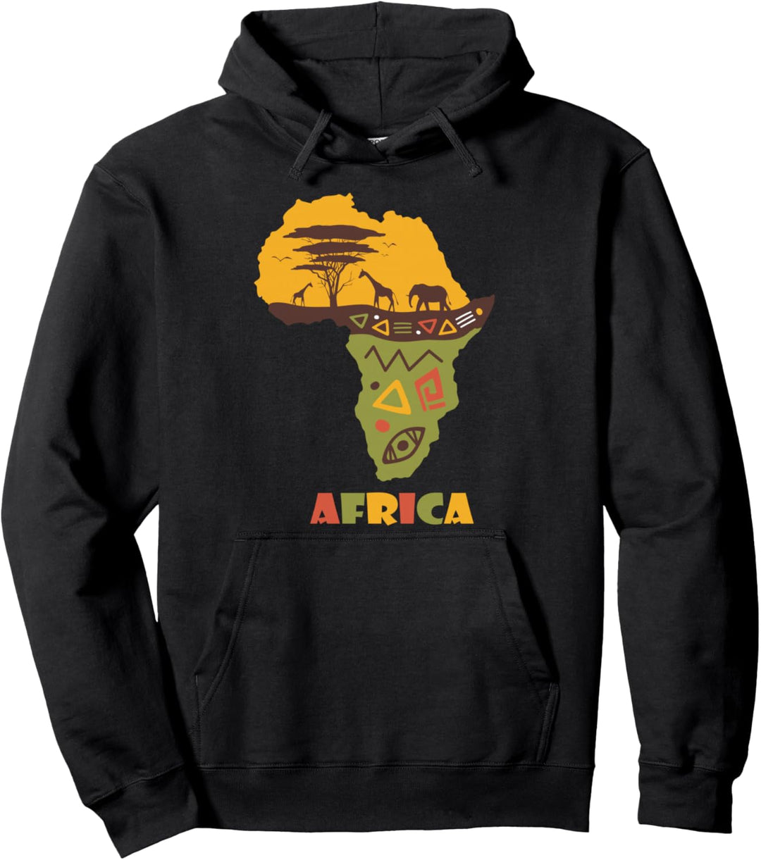 Afrika Karte für Männer Frauen Pullover Hoodie