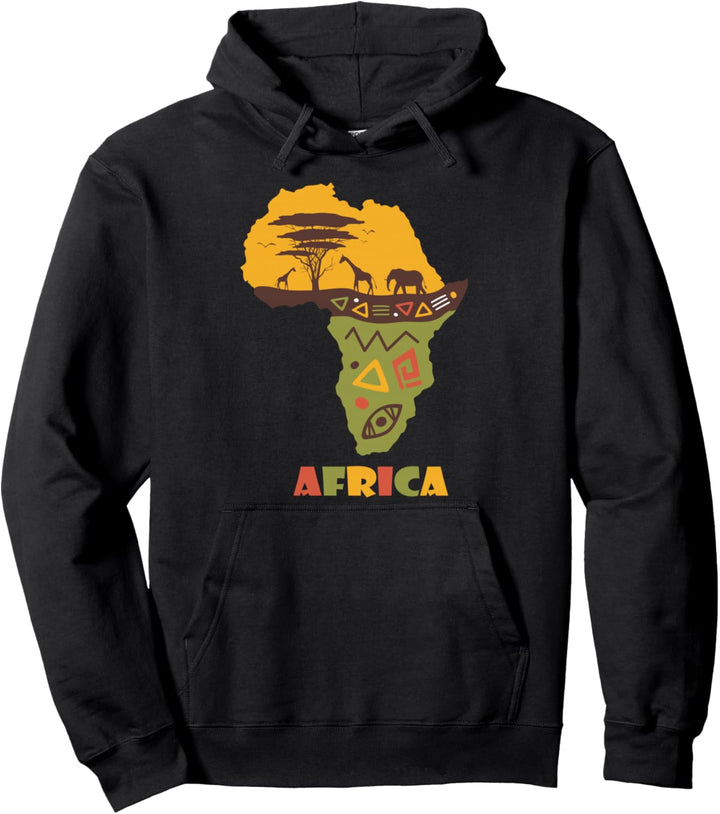 Afrika Karte für Männer Frauen Pullover Hoodie