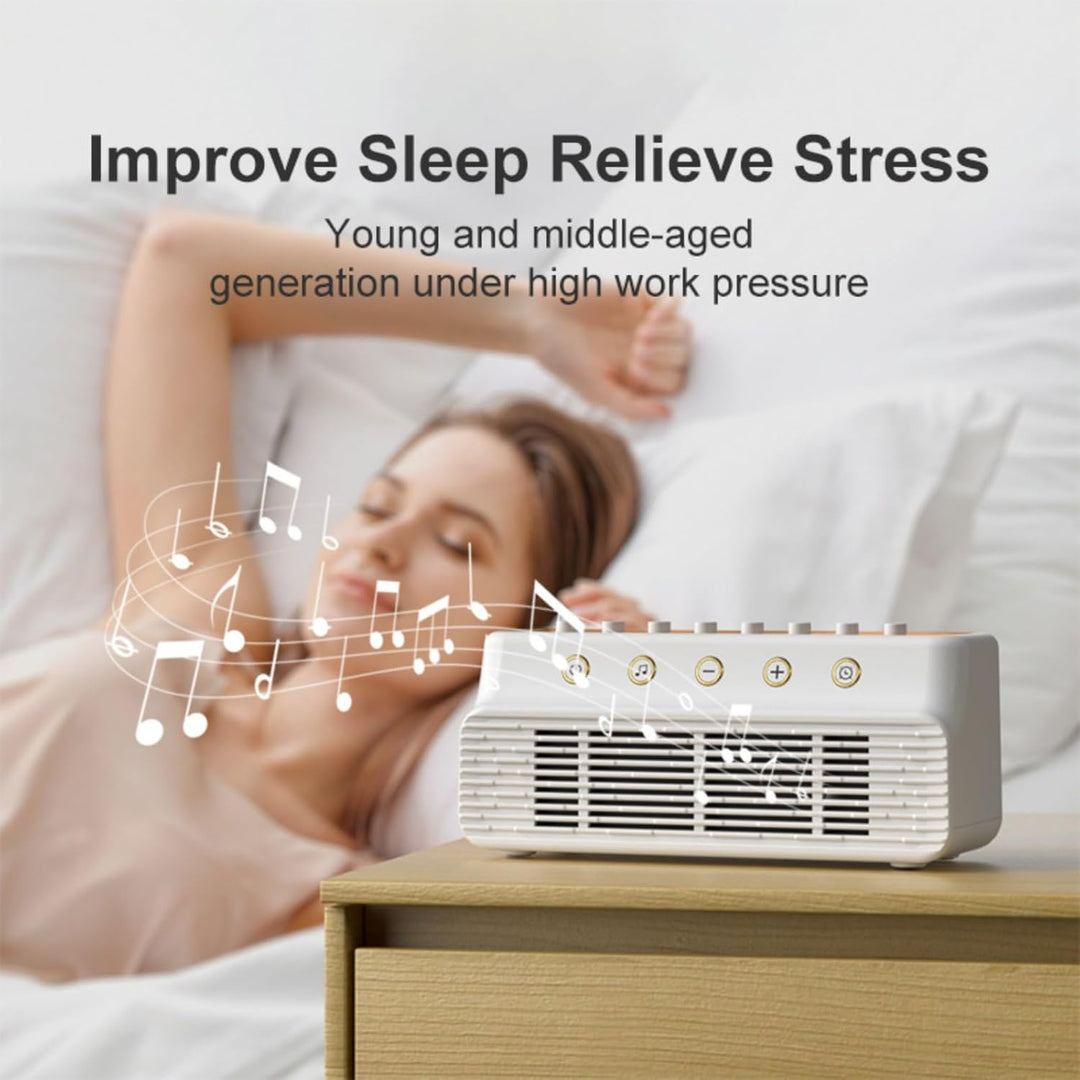 White Noise Machine, Tragbares Weisses Rauschen Schlaf Sound Gerät mit 8 Natürlichen Klängen, Tragba