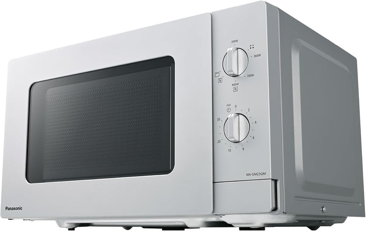 Panasonic NN-GM23QMEPG 20L Grill-Mikrowelle mit Drehteller und Grillrost, 800 W, 1000 W Grill, Aufta