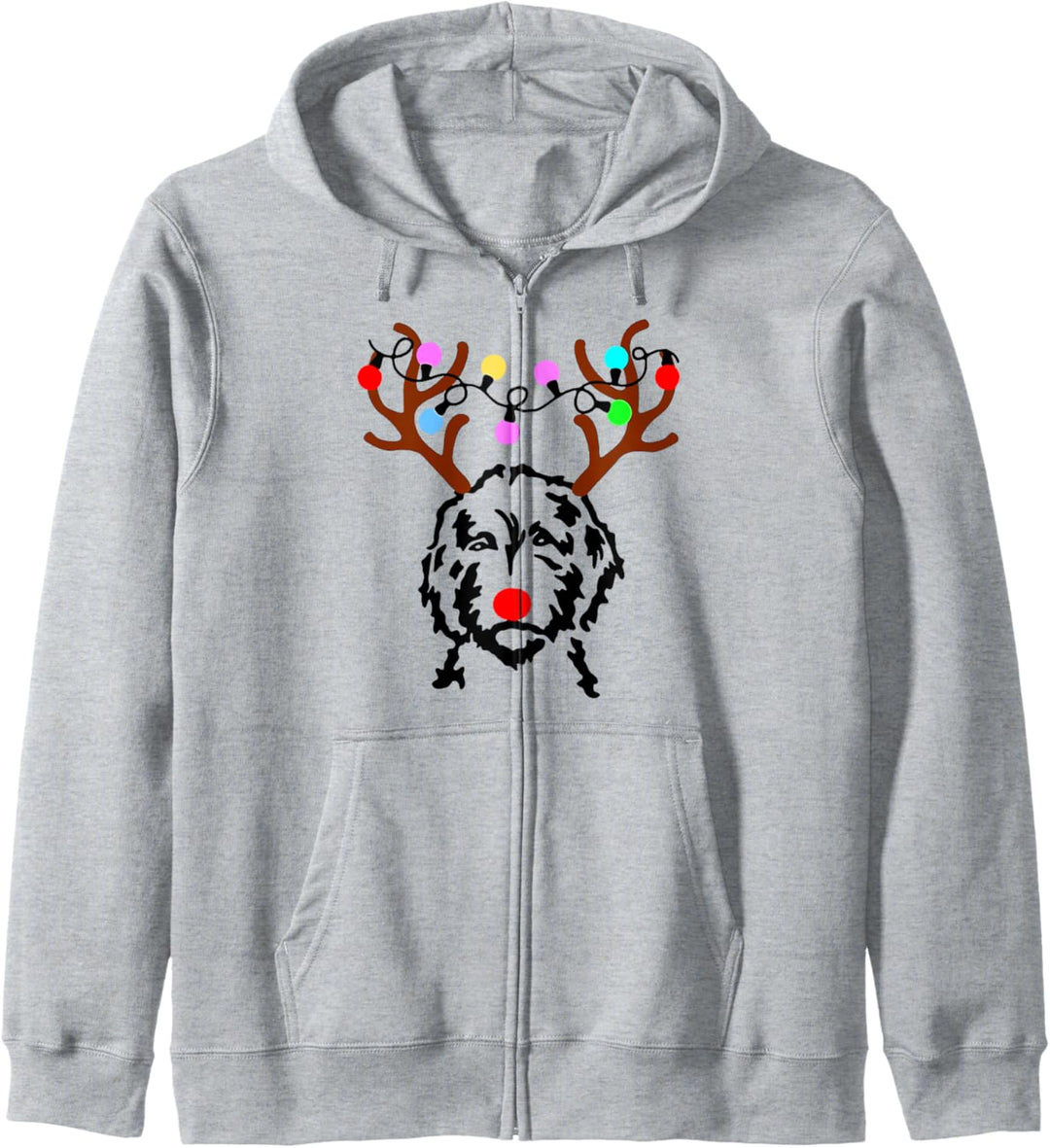 Gekritzel Weihnachten Rentier Kapuzenjacke
