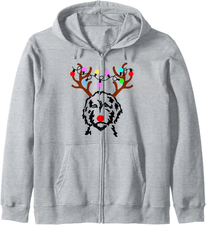Gekritzel Weihnachten Rentier Kapuzenjacke