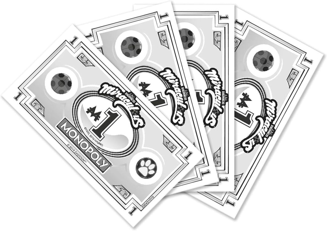 WINNING MOVES - Monopoly – Monopoly Junior – Miraculous – Gesellschaftsspiel – französische Version,