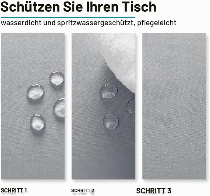 Hiasan Glatt Tischdecke Fleckenabweisend Tischtuch mit Lotuseffekt Leicht Wasserabweisend Tischwäsch