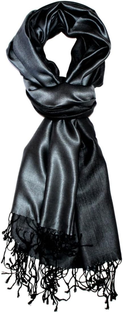 Lorenzo Cana Pashmina Wendeschal 70% Seide 30% Viskose Schaltuch 70 x 190 cm zweifarbiger Schal Stol