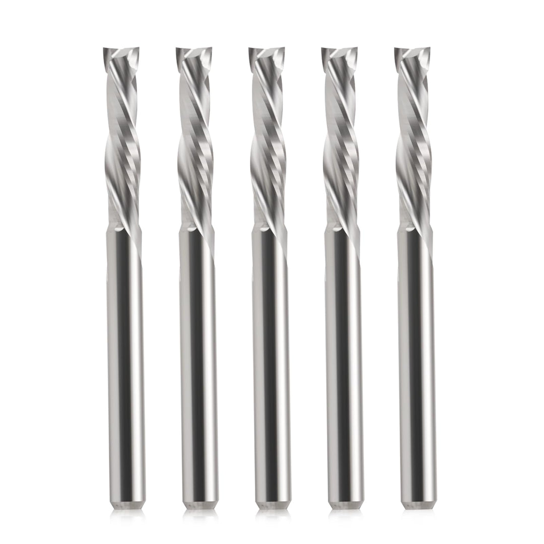 EU_HOZLY 3.175x15mm UP & DOWN Schneiden Sie zwei Flöten Spiral Hartmetallwerk Werkzeugschneider für