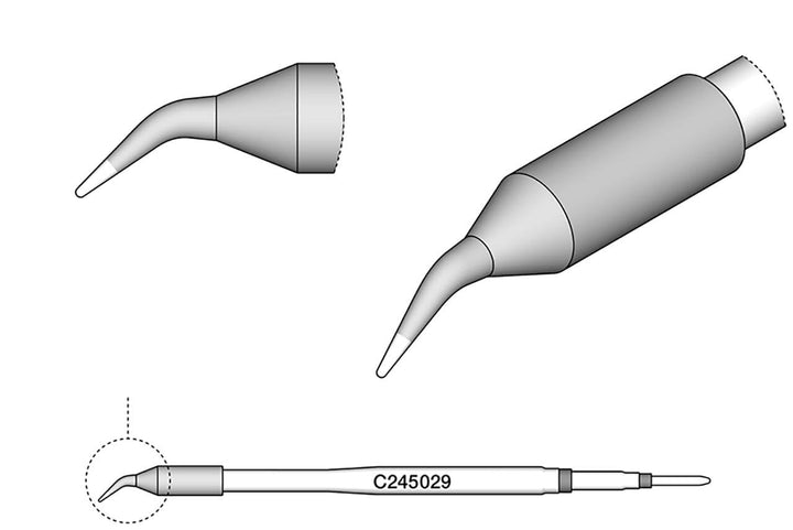 JBC C245029 Lötspitze für T245, spitz