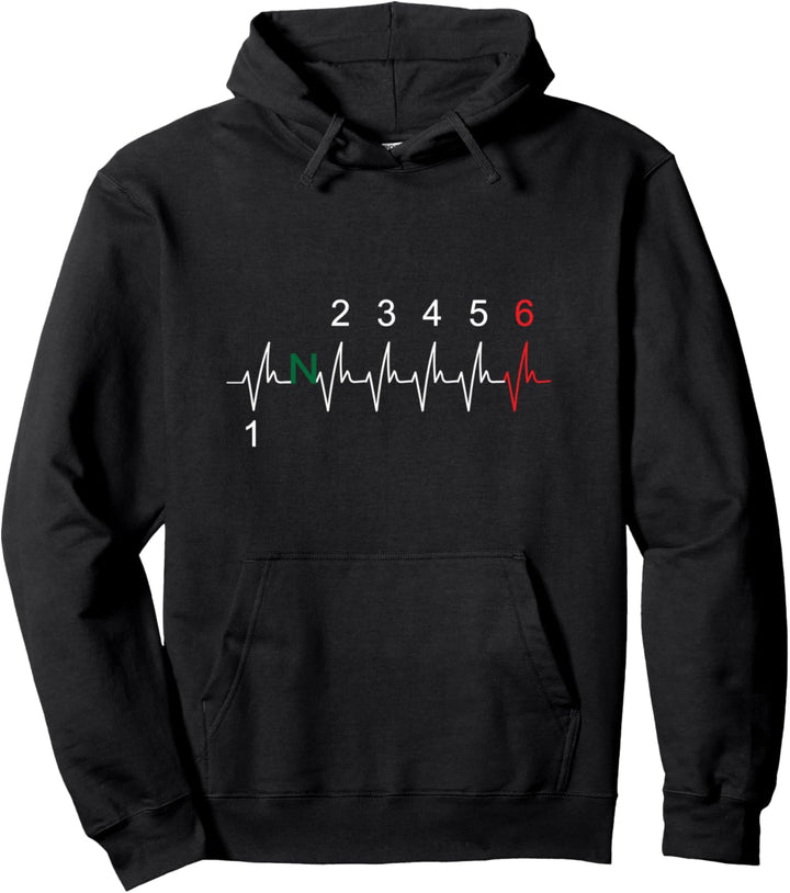 Motorrad Schaltung Getriebe Biker Geschenk Pullover Hoodie