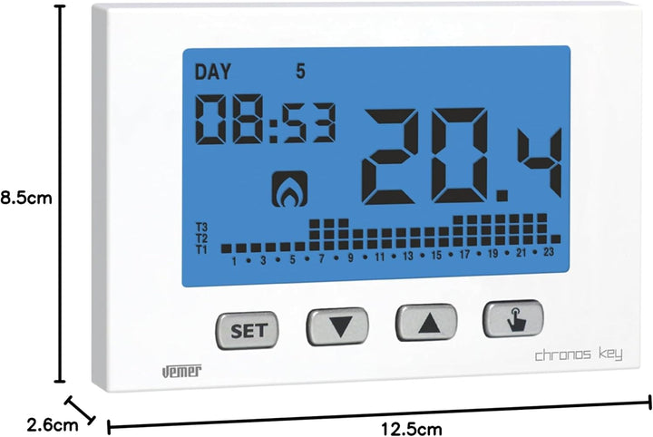 Vemer Spa ve725800 Thermostat, Weiss Bianco, Bianco