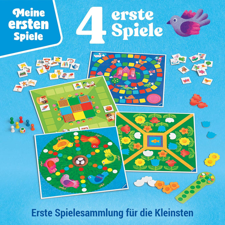 Ravensburger Kartenspiele 12010019-4 erste Spiele: Meine ersten; Kinderspiele, ab 3 Jahren, für 2-6