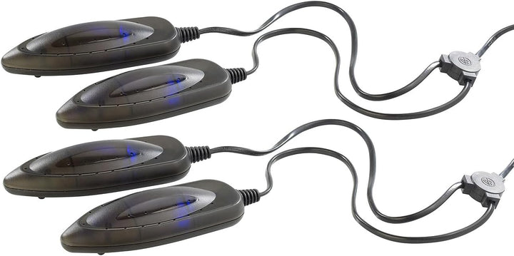 infactory Schuh-Wärmer: 2er-Set elektrische Schuhtrockner mit UV-Licht (UV Lichter Schuhe, Schuhwärm