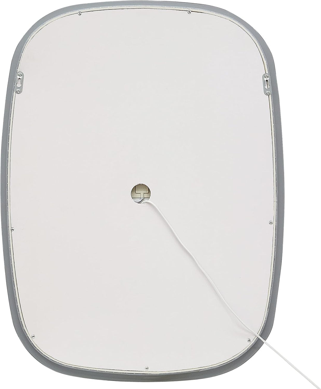 Modern Ovaler LED Wandspiegel Badezimmer Schlafzimmer ø 78 cm Silber Bergerac