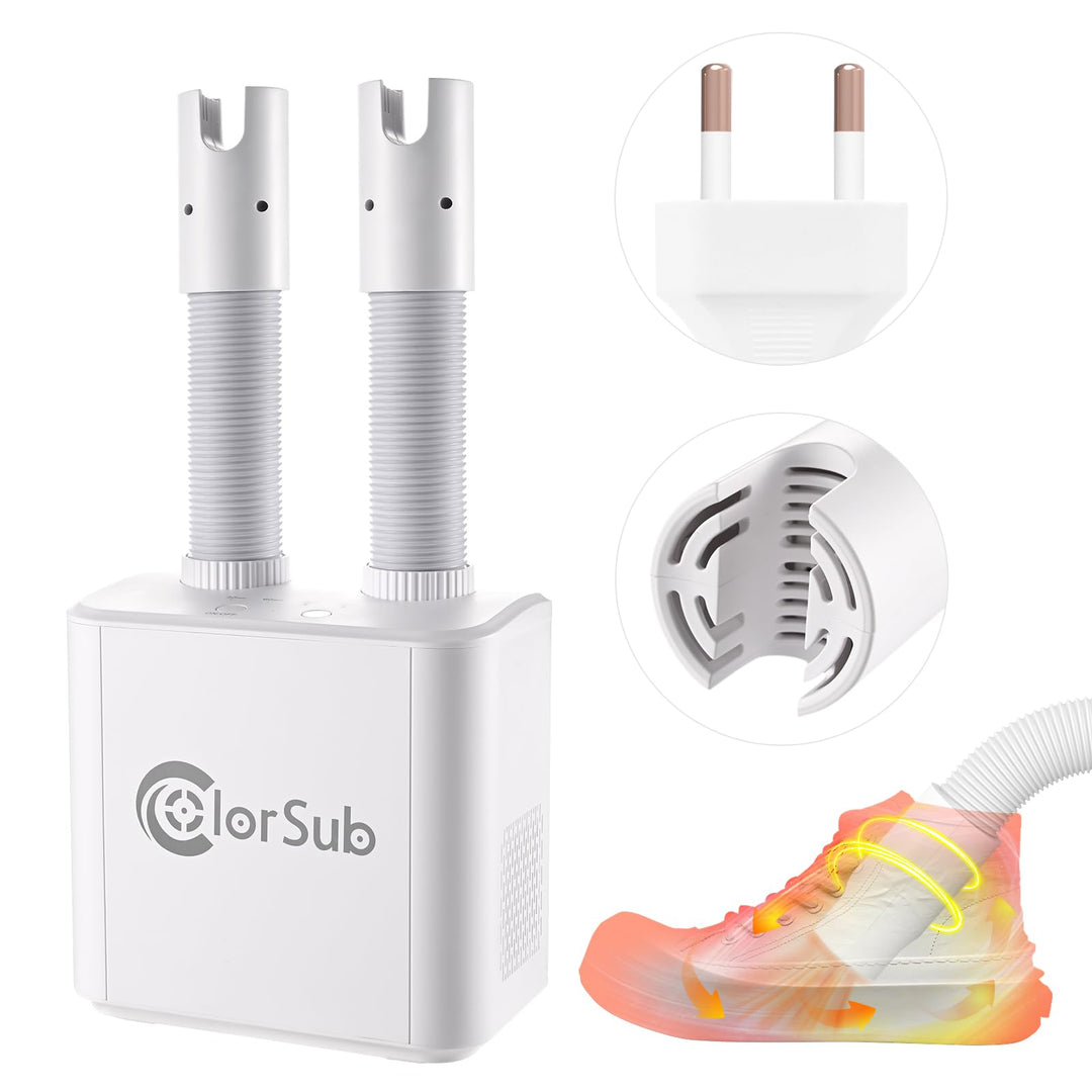 ColorSub Schuhtrockner Elektrisch 4 Heizstufen, Trockene Schuhe und Geruchs entfernung, regnerischen