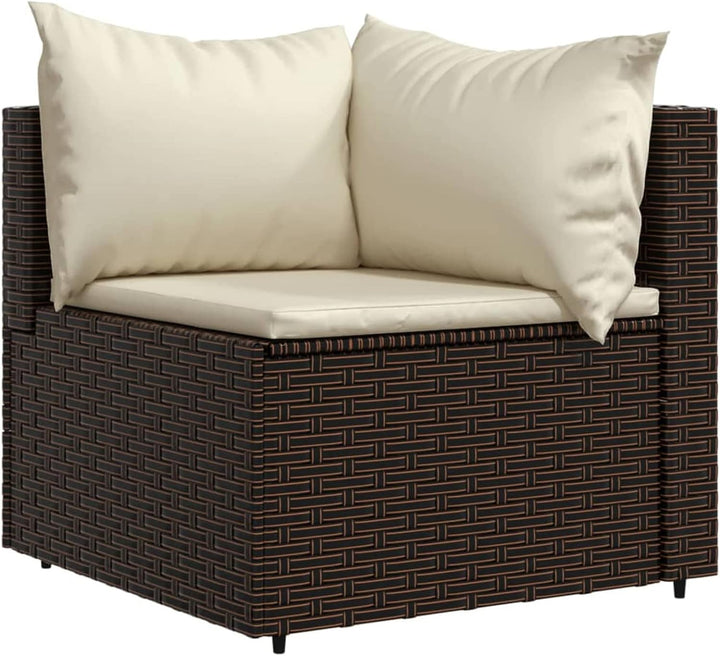 Tidyard 4-TLG. Gartensofa Gartenmöbel Set Garten-Sofagarnitur Garten-Lounge-Set mit Kissen Gartenlou