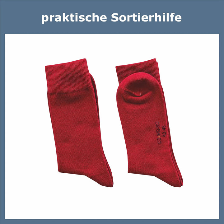 ca·wa·so Herren Socken aus 100% Baumwolle | Reine Baumwollsocken im 10er-Set | Freizeitsocken ohne N