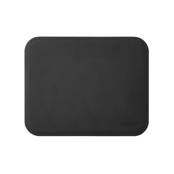 eglooh - Herms - Mauspad aus Leder Schwarz cm 25x20 - Mousepad für Schreibtisch und Büro, handwerkli
