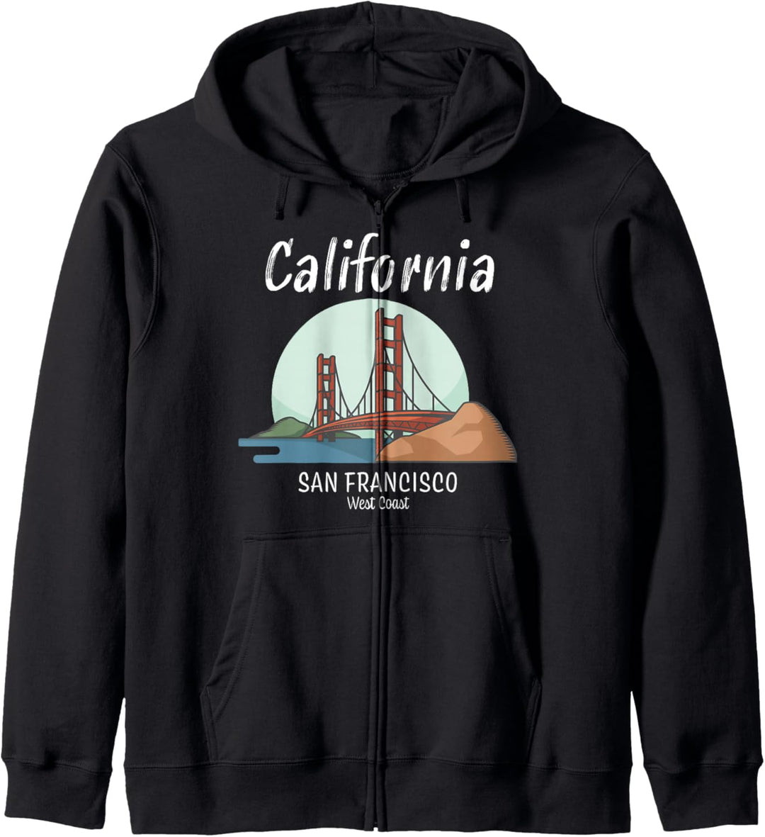 Golden Gate Bridge Geschenk Design | Kalifornien | San Francisco Kapuzenjacke