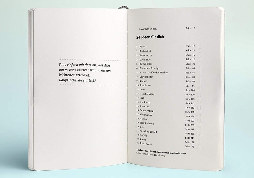 LEUCHTTURM1917 Change Journal - Erfolgsjournal mit 24 Techniken für mehr Produktivität, Achtsamkeit
