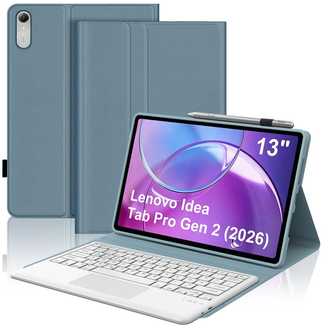 Für Idea Tab Pro Gen 2 13" Tastaturhülle mit Touchpad QWERTZ | Für Lenovo Idea Tab Pro Gen 2 Tastatu