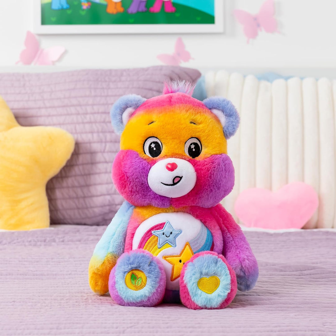 Care Bears ‎22338 35 cm grosser Plüsch-Dare-to-Care-Bär, niedliches Plüschtier zum Sammeln, Kuschelt