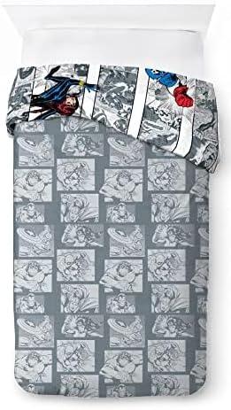 Marvel Comics Comic Cool 100% Baumwolle Kinderbettwäsche-Set 135x200 cm Einzelbettgrösse - Bettbezug