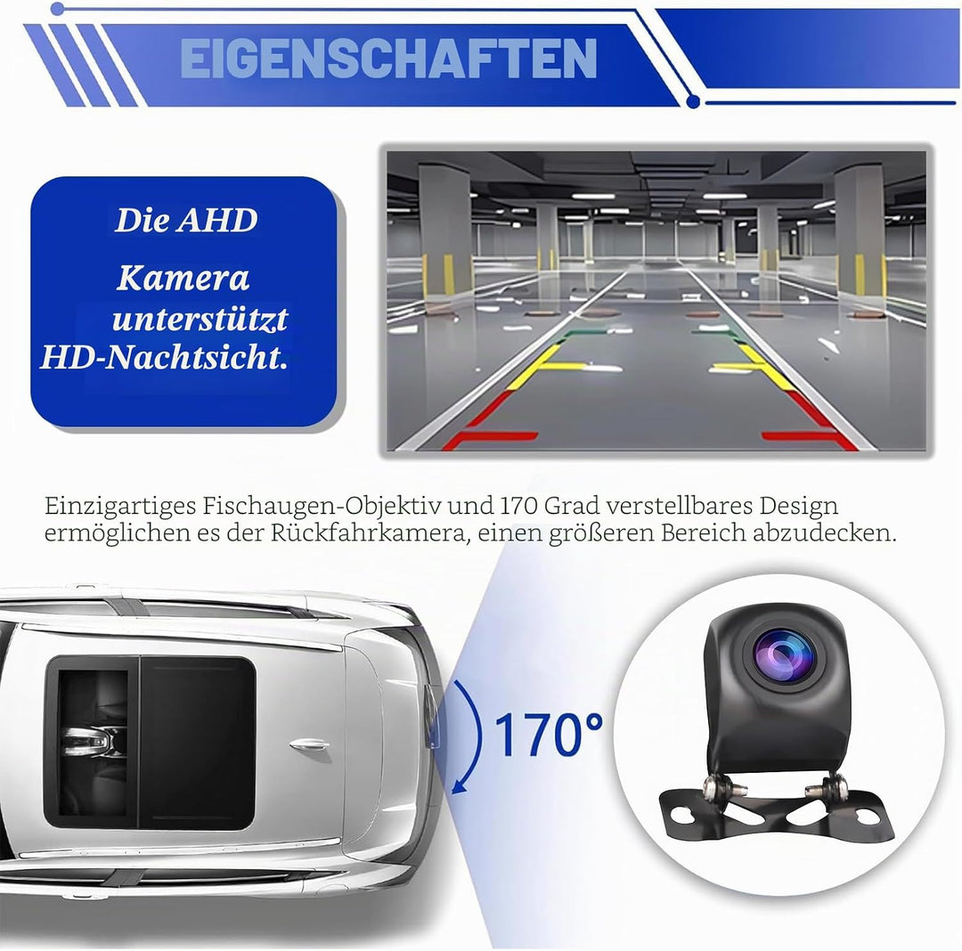 Backup Camera car AHD Rückfahrkamera Kompatibel mit Kttcorlp Radios, Night Vision Waterprof Rückfahr