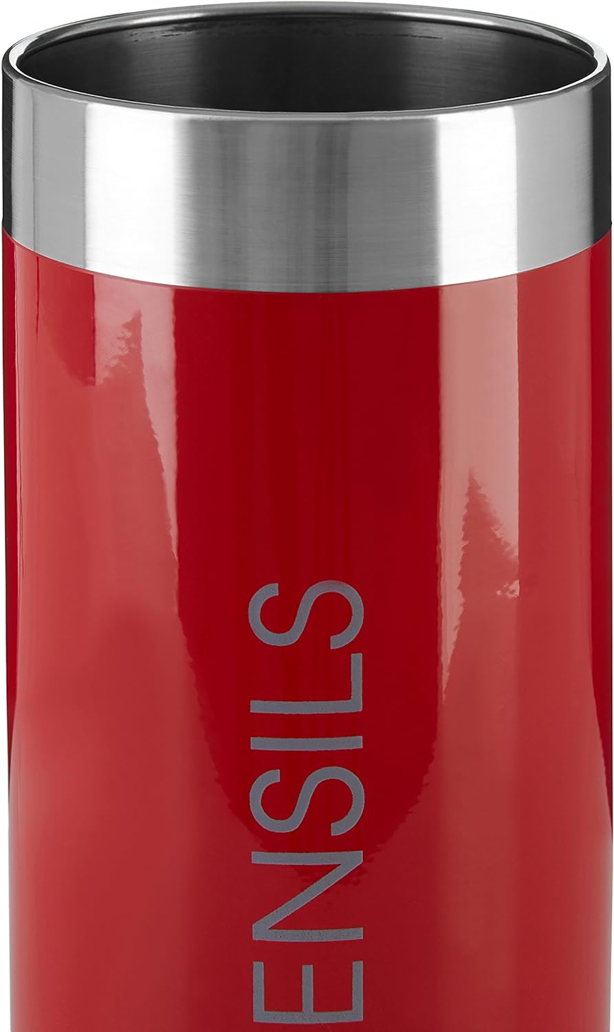 Premier Housewares Utensilienhalter & bdquo Liberty & ldquo rot, Emaille, 10x10x18, Rot