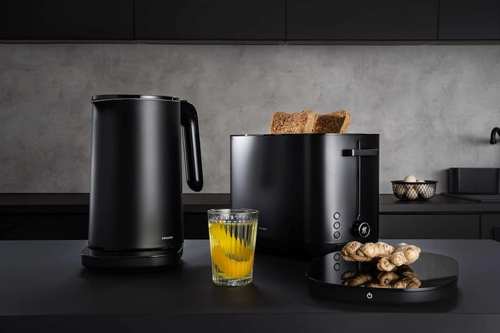 ZWILLING ENFINIGY Wasserkocher Pro mit Temperatureinstellung, Edelstahl-Kalkfilter & Warmhaltefunkti