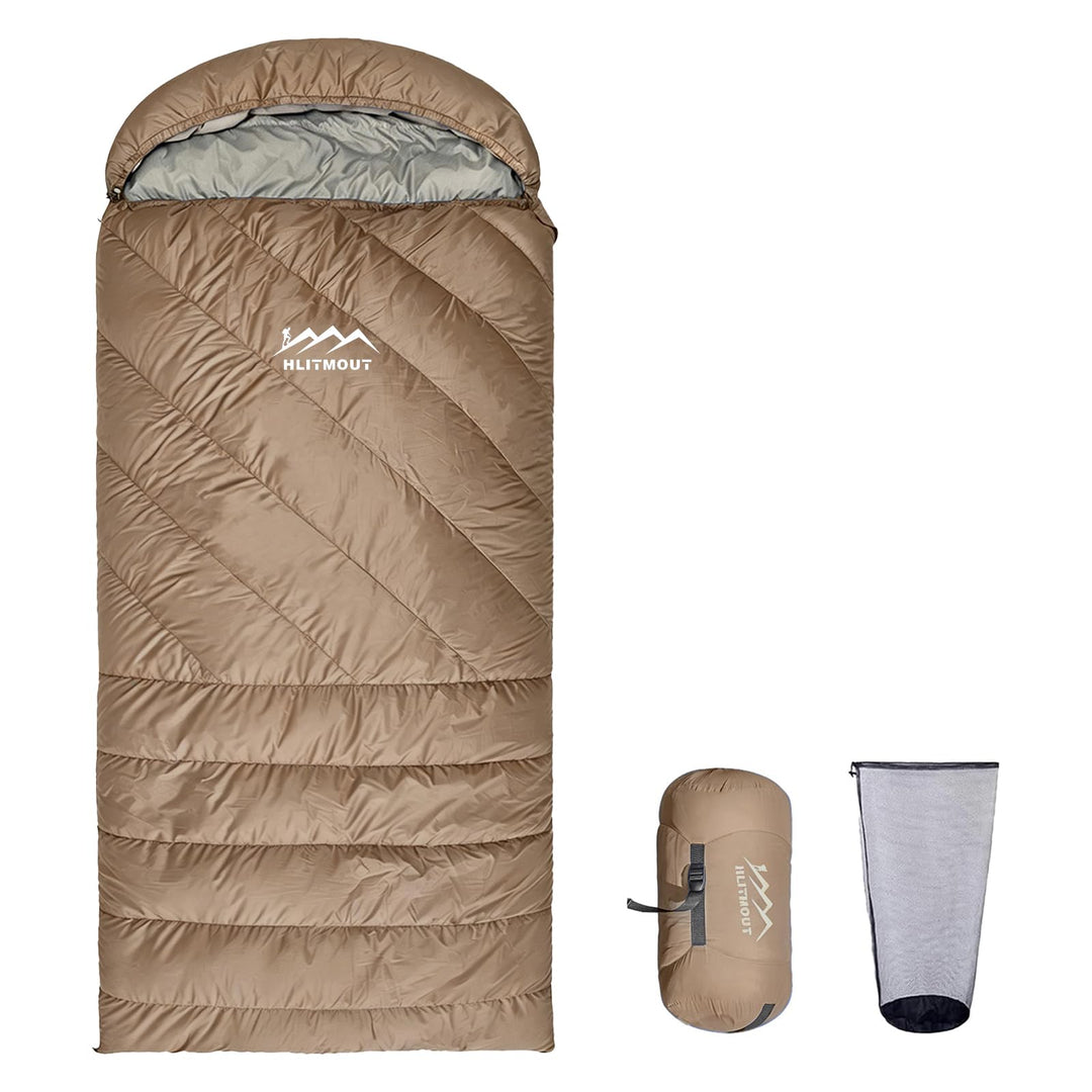 XXL Daunen Deckenschlafsack, Extra Grosser Leichter Schlafsack 230 cm x 100 cm für Erwachsene Campin