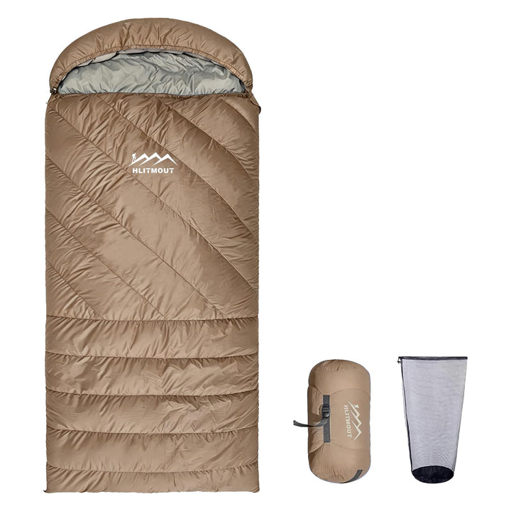 XXL Daunen Deckenschlafsack, Extra Grosser Leichter Schlafsack 230 cm x 100 cm für Erwachsene Campin