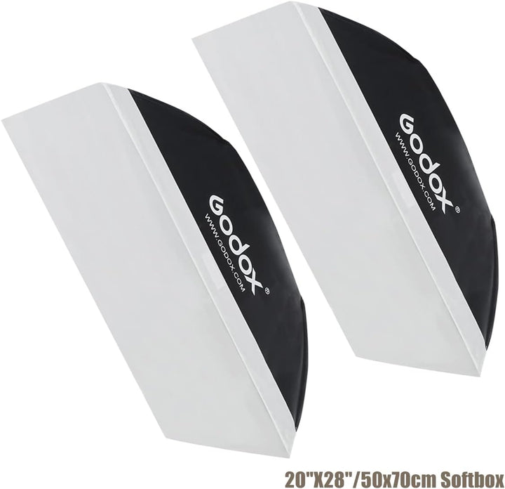 Godox 750W Studio Stroboskop Blitzlicht Kit, Stroboskop Beleuchtungsset für Fotografie, 3x250W 5600K