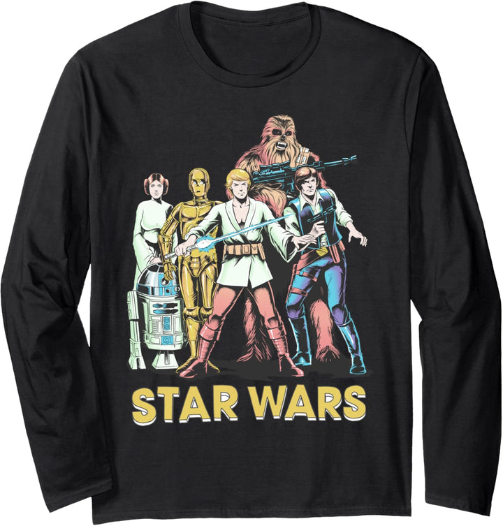 Star Wars Retro Hope Group Langarmshirt