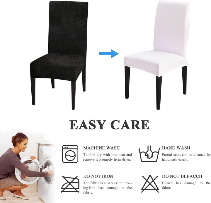 Lydevo Stuhlhussen 6er Set Stretch Moderne Stuhlhussen für Esszimmerstühle Stuhlhussen für Schwingst