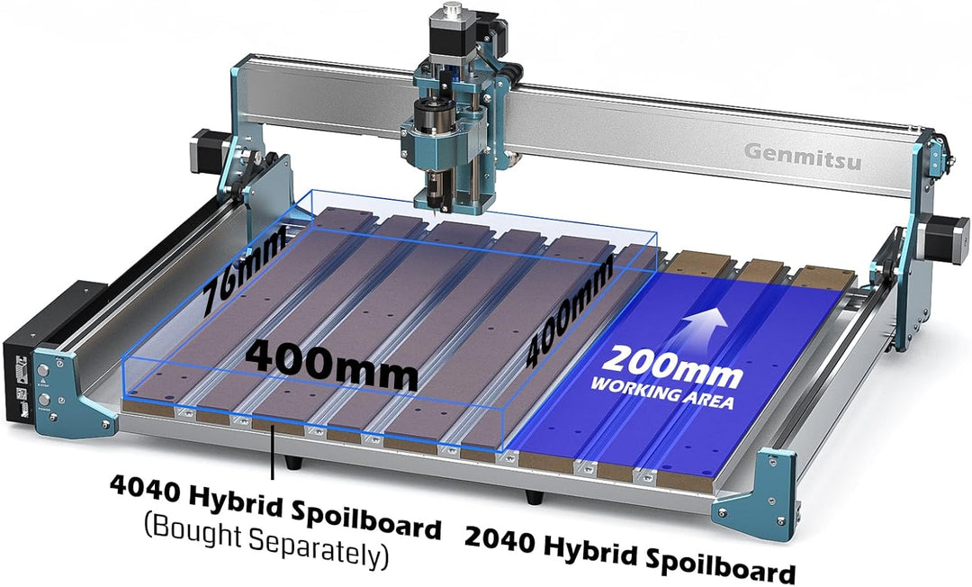 Genmitsu X-Achsen-Erweiterungskit für 4040 RENO CNC-Fräsmaschine, perfekt für grosse Holzgravur- und