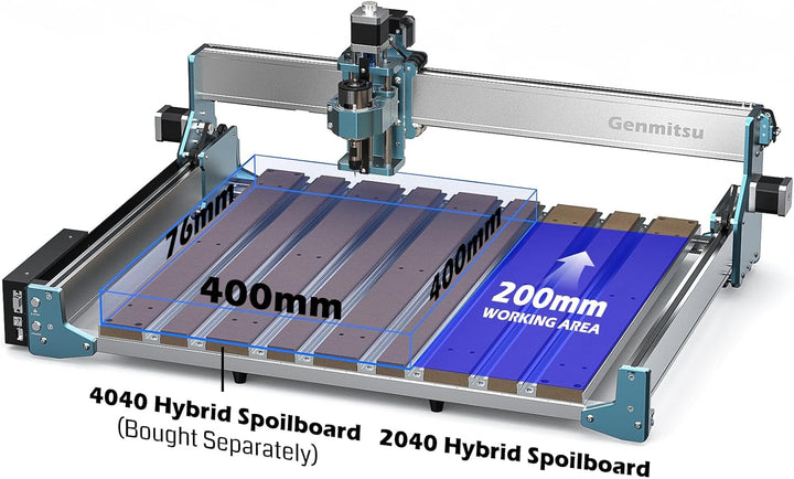 Genmitsu X-Achsen-Erweiterungskit für 4040 RENO CNC-Fräsmaschine, perfekt für grosse Holzgravur- und