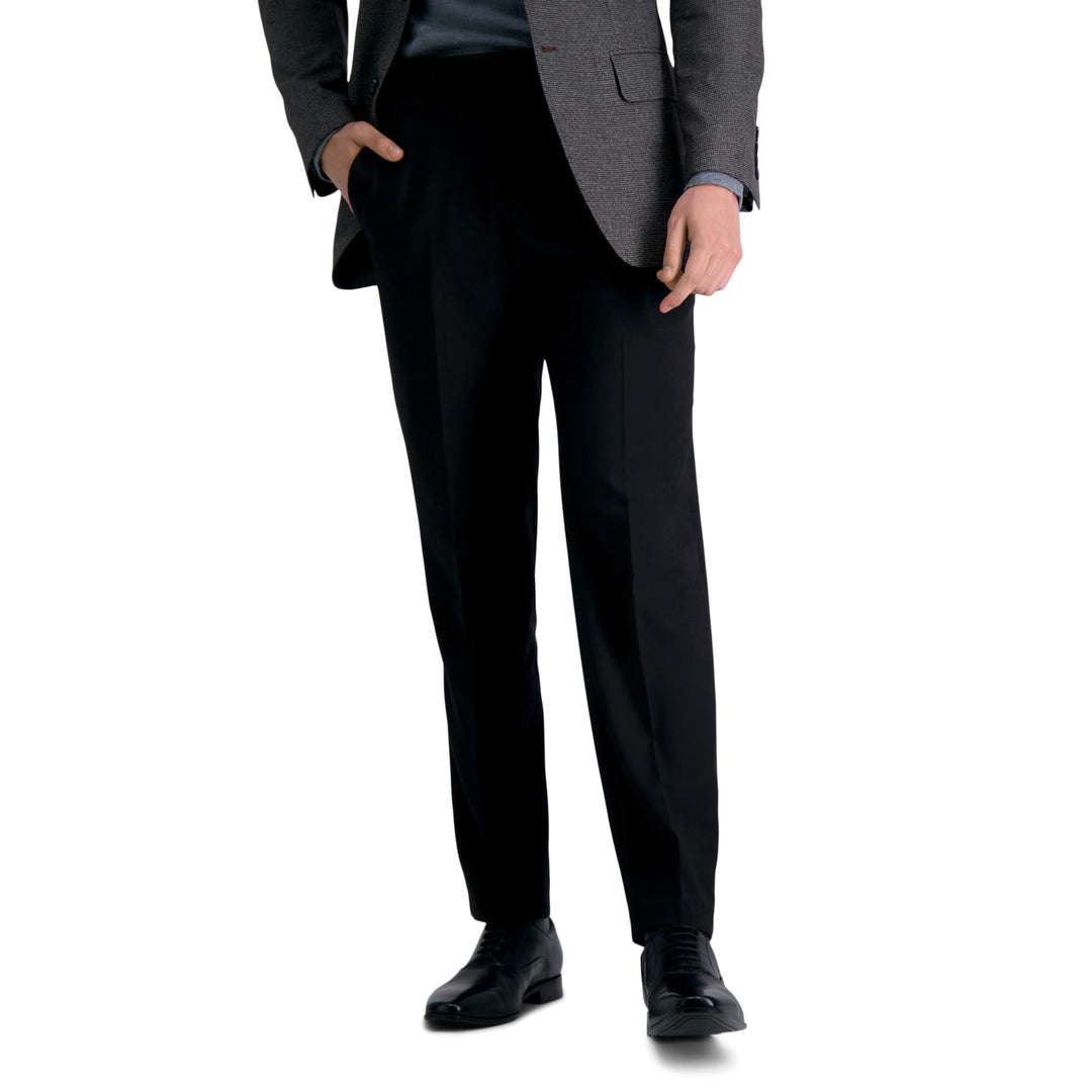 Haggar Herren Premium Comfort Anzughose – Gerade Passform, Flache Vorderseite, Reg. und Big & Tall K