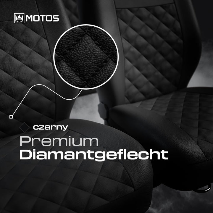 MOTOS Universal-Sitzbezüge Auto für Skoda Kodiaq Autositzbezüge mit aktivem Airbag-System, dreilagig