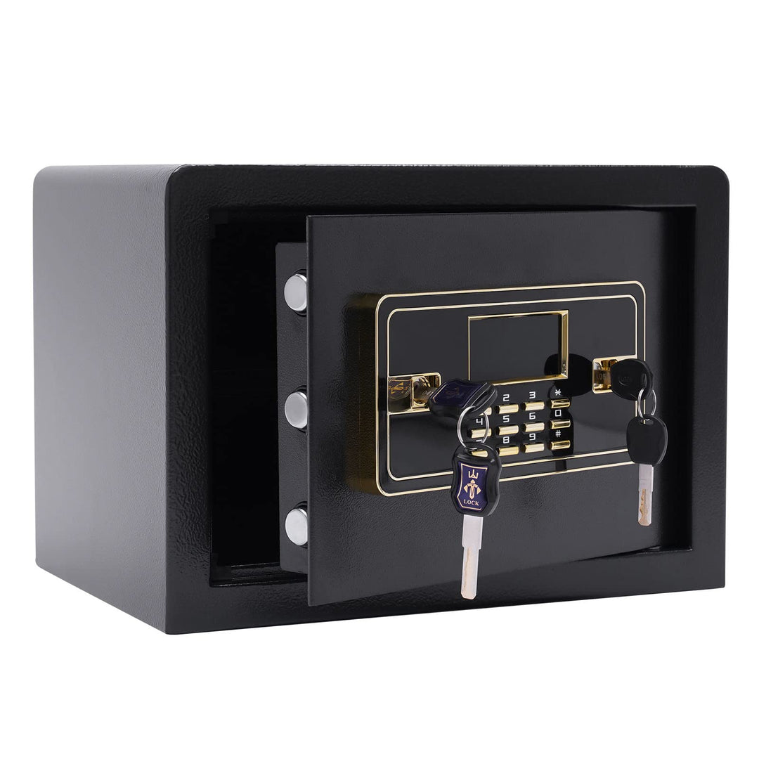 22L Safe Tresor mit Feuerfest Wasserdicht Geldtasche, Elektronischer Safe mit Zifferntastatur, Digit