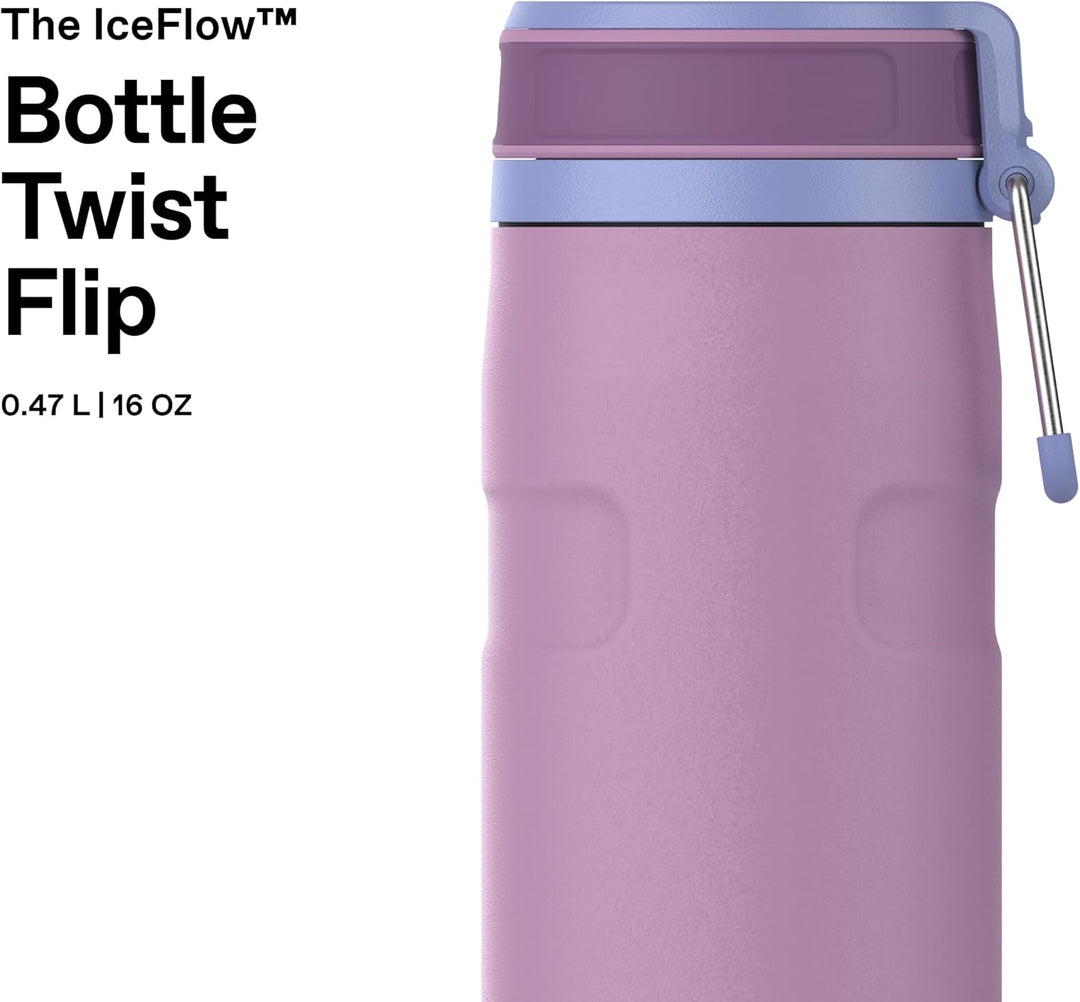 Stanley 1913 IceFlowBottle Twist Flip 0.47L - Kühlt 12 Stunden - 3 Tage Eisgekühlt - Spülmaschinenfe
