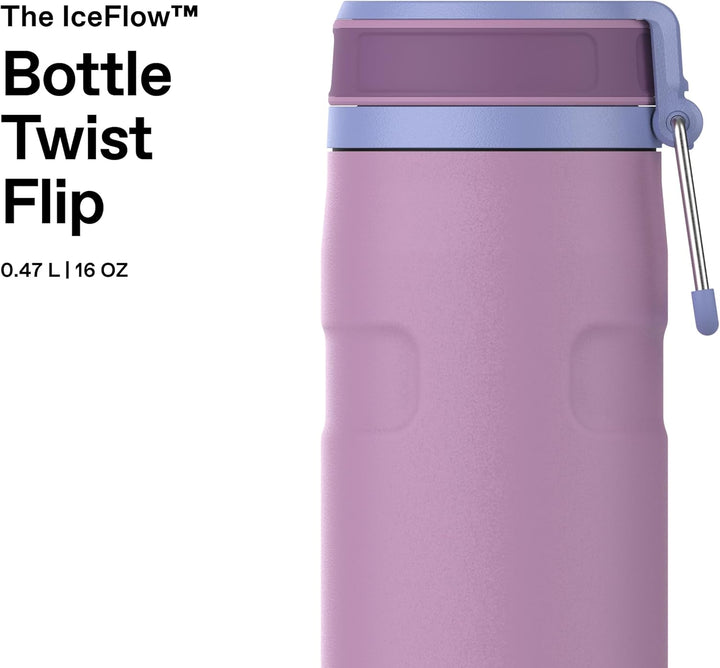 Stanley 1913 IceFlowBottle Twist Flip 0.47L - Kühlt 12 Stunden - 3 Tage Eisgekühlt - Spülmaschinenfe