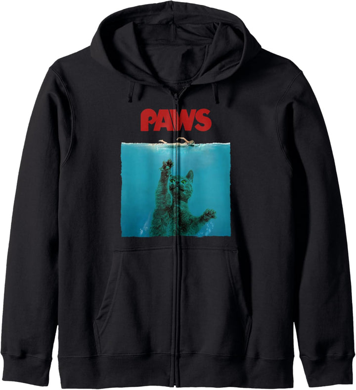 Funny & Awesome Paws Parody Cat Shark Kapuzenjacke