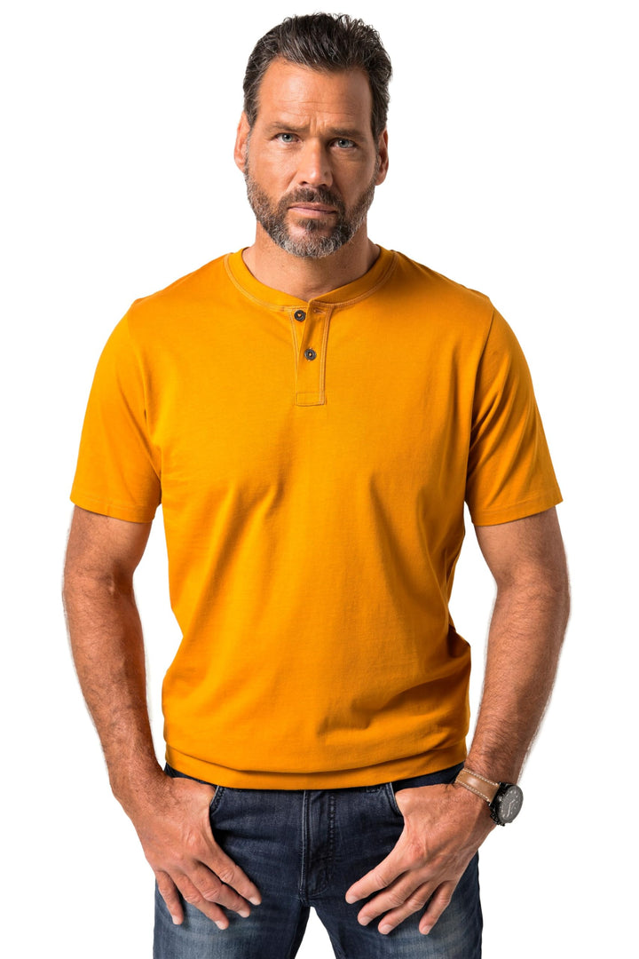 JP 1880 Herren Kurzarm T-Shirt 7XL Curry, 7XL Curry
