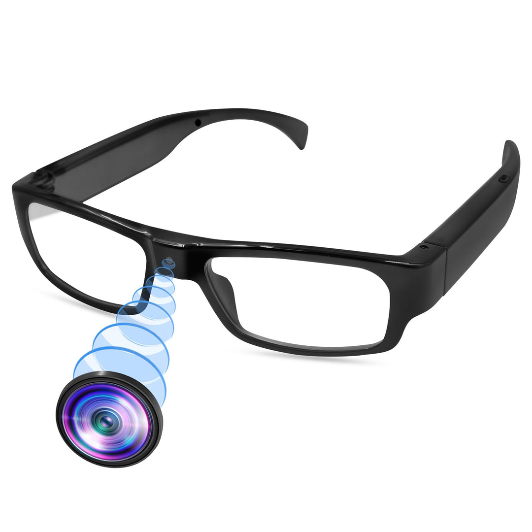 LXMIMI Kamera Brille, Brille Mini Kamera 1080P Sport Brille Kamera, Mini Action Kamera Unterstützung