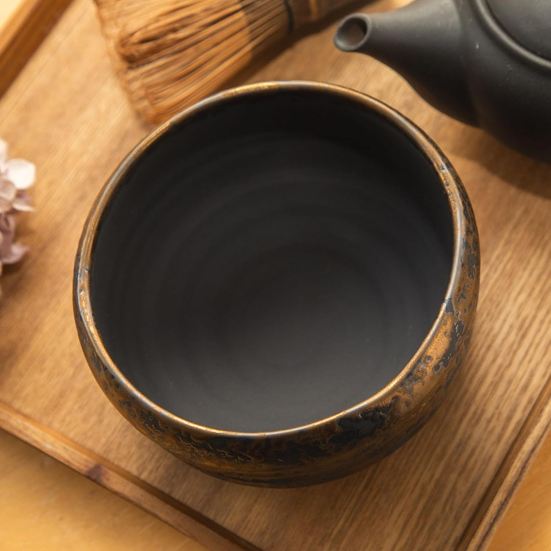 Asayu Japan Matcha-Schale, handgefertigter japanischer Keramik-Chawan aus Gifu, 600 ml, spülmaschine