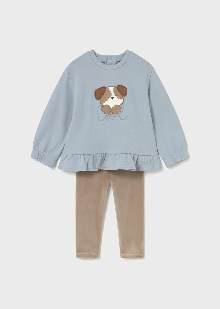 Mayoral Set Leggings Pullover für Baby - Mädchen Maulwurf 12 Monate, 12 Monate