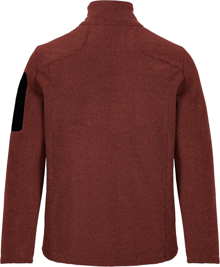 Killtec Herren Kow 28 Mn Kntflc Jckt Strickfleecejacke mit Stehkragen 4XL Rot, 4XL Rot