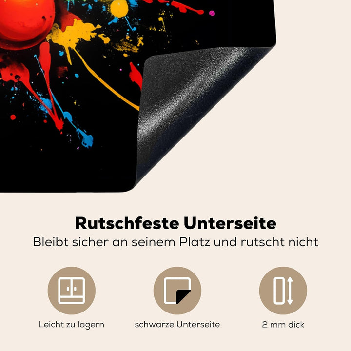 Herdabdeckplatte 90x52 cm Einteilig Küche Herdabdeckung Induktionsfeld Ceranfeld Herdabdeckplatten V